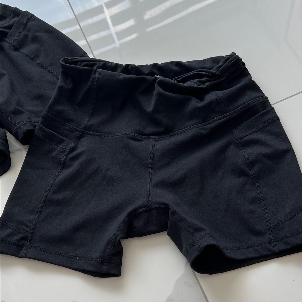 Baleaf Women's Black Athletic Shorts - Picture 2 of 3